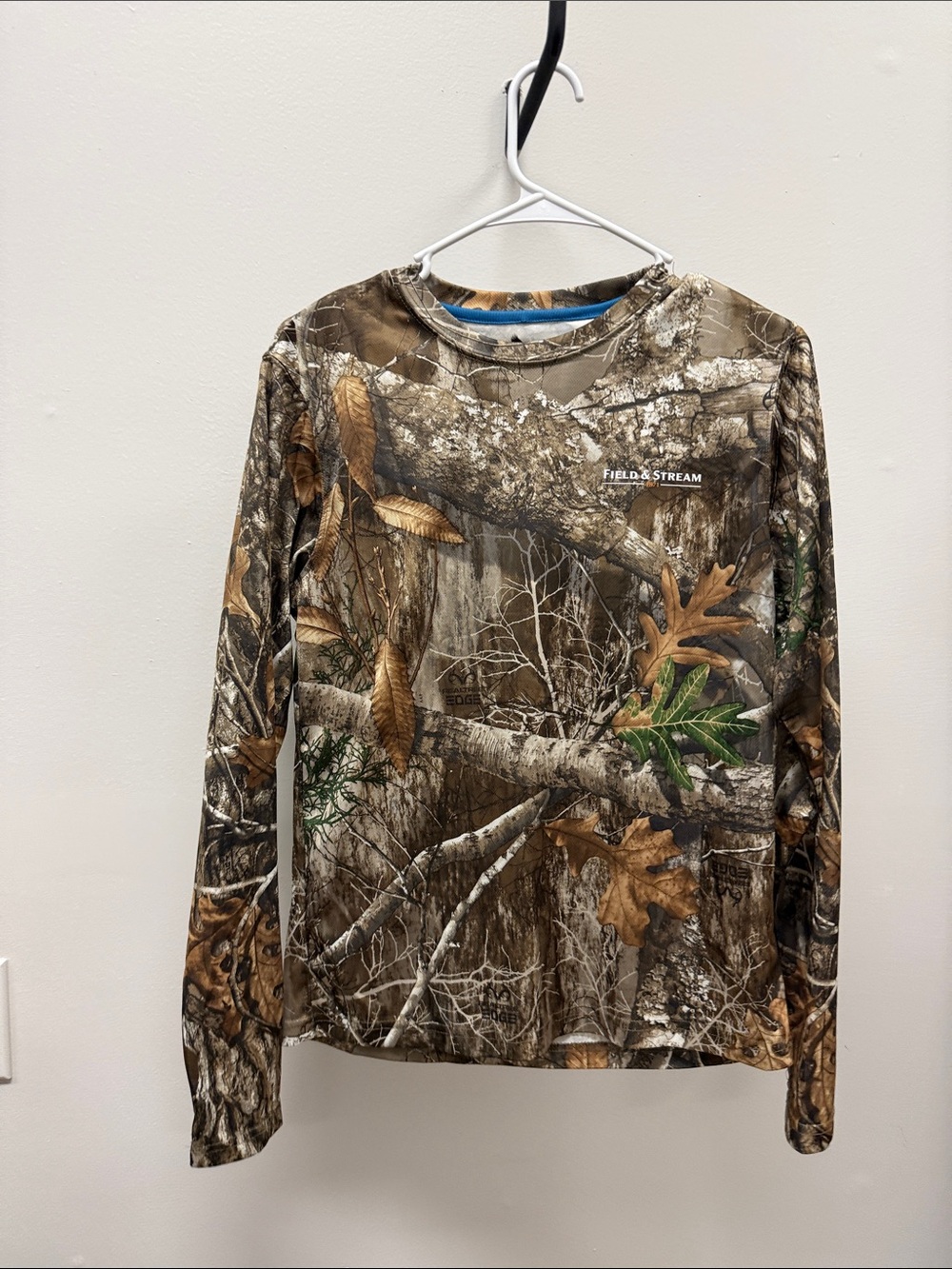Field & Stream Long-Sleeve Realtree Camo Crewneck - Brown, Green